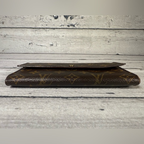 Louis Vuitton Portefeuille Sarah Long Bifold Wallet Monogram Canvas Leather - Picture 3 of 15